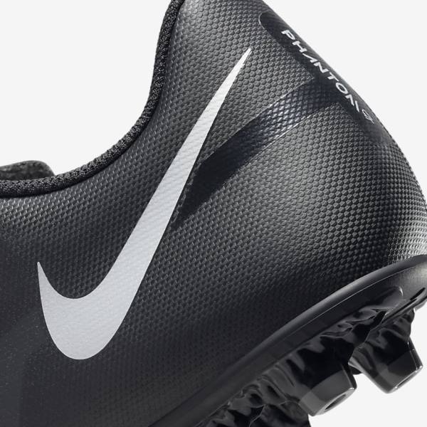 Nike Phantom GT2 Club MG Multi-Ground Men's Football Shoes Black / Dark Grey / Metal Silver | NK850WDG