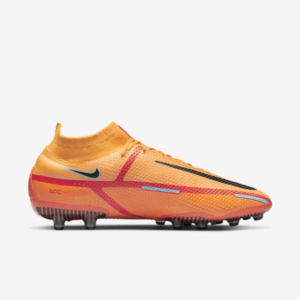 Nike Phantom GT2 Dynamic Fit Elite AG-Pro Artificial-Grass Men's Football Shoes Orange / Light Red / Black | NK816KDQ