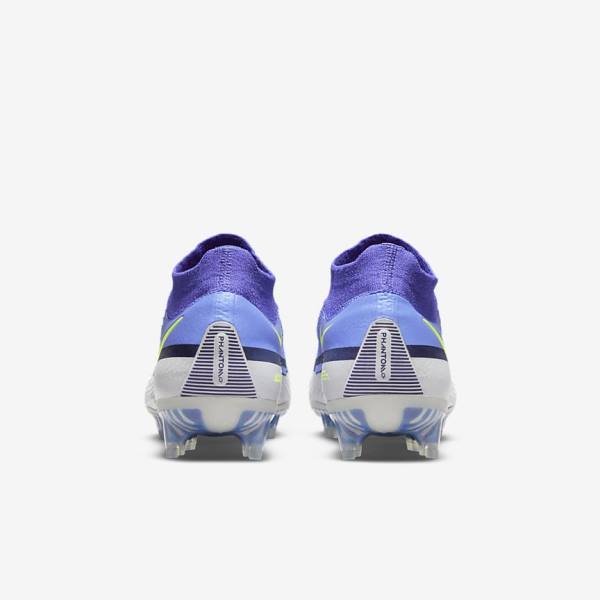 Nike Phantom GT2 Dynamic Fit Elite FG Firm-Ground Women's Football Shoes Blue / Grey | NK023UNA