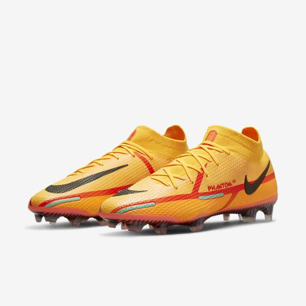 Nike Phantom GT2 Dynamic Fit Elite FG Firm-Ground Women's Football Shoes Orange / Light Red / Black | NK036NOZ