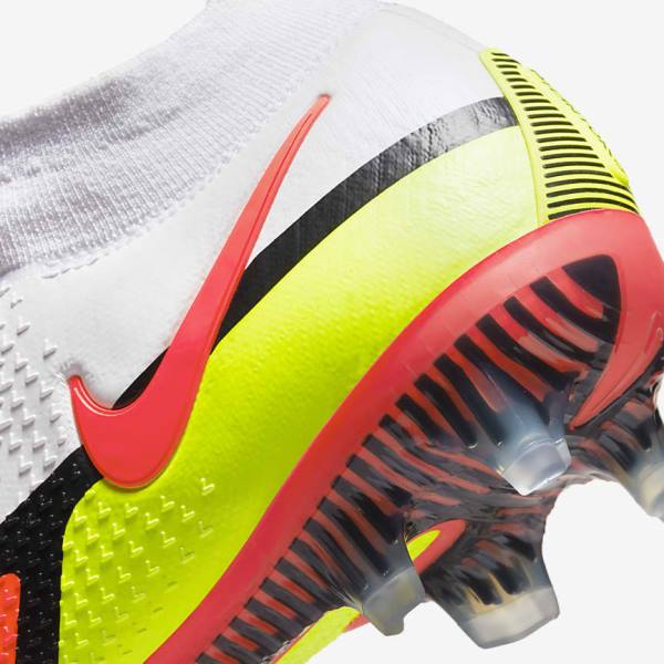 Nike Phantom GT2 Dynamic Fit Elite FG Firm-Ground Men's Football Shoes White / Light Red | NK042IKE