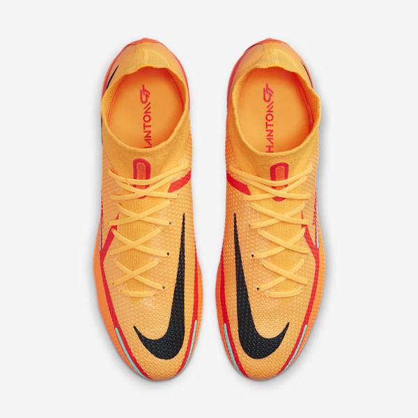 Nike Phantom GT2 Dynamic Fit Elite FG Firm-Ground Men's Football Shoes Orange / Light Red / Black | NK481GRX