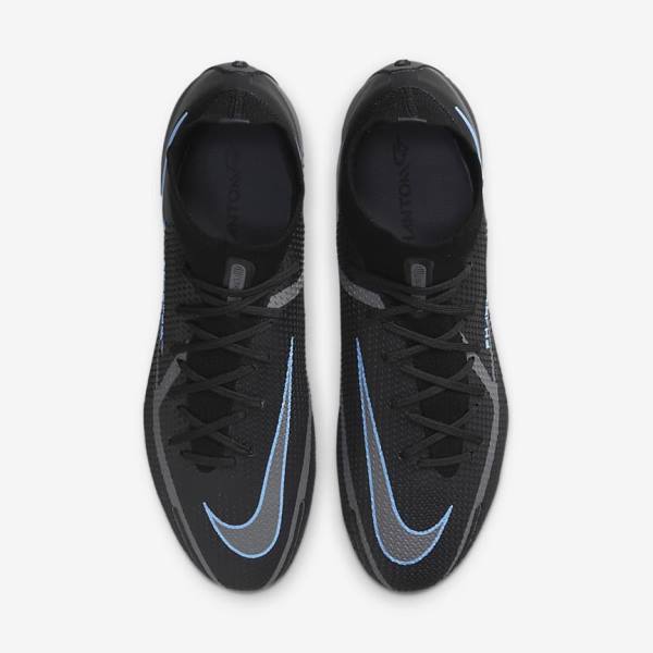 Nike Phantom GT2 Dynamic Fit Elite FG Firm-Ground Men's Football Shoes Black / Grey | NK720PZT