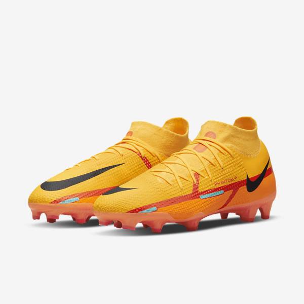 Nike Phantom GT2 Pro Dynamic Fit FG Firm-Ground Women's Football Shoes Orange / Light Red / Black | NK503RNM