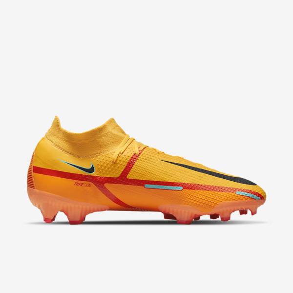 Nike Phantom GT2 Pro Dynamic Fit FG Firm-Ground Men's Football Shoes Orange / Light Red / Black | NK726XUN