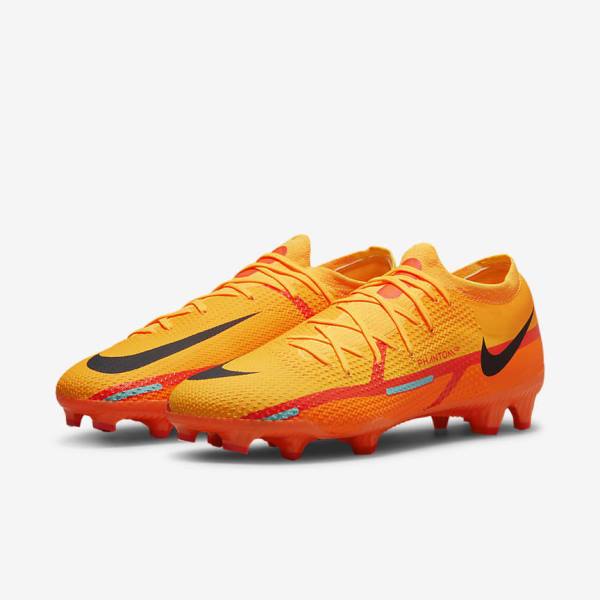 Nike Phantom GT2 Pro FG Firm-Ground Men's Football Shoes Orange / Light Red / Black | NK164BYG