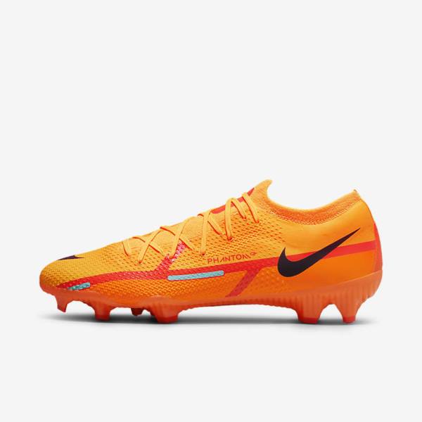 Nike Phantom GT2 Pro FG Firm-Ground Men\'s Football Shoes Orange / Light Red / Black | NK164BYG