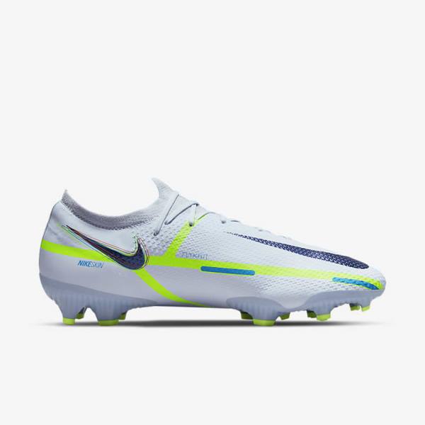 Nike Phantom GT2 Pro FG Firm-Ground Men's Football Shoes Grey / Light Blue | NK870FZB