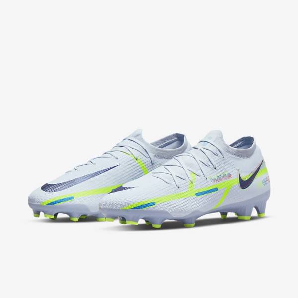 Nike Phantom GT2 Pro FG Firm-Ground Women's Football Shoes Grey / Light Blue | NK691QDV