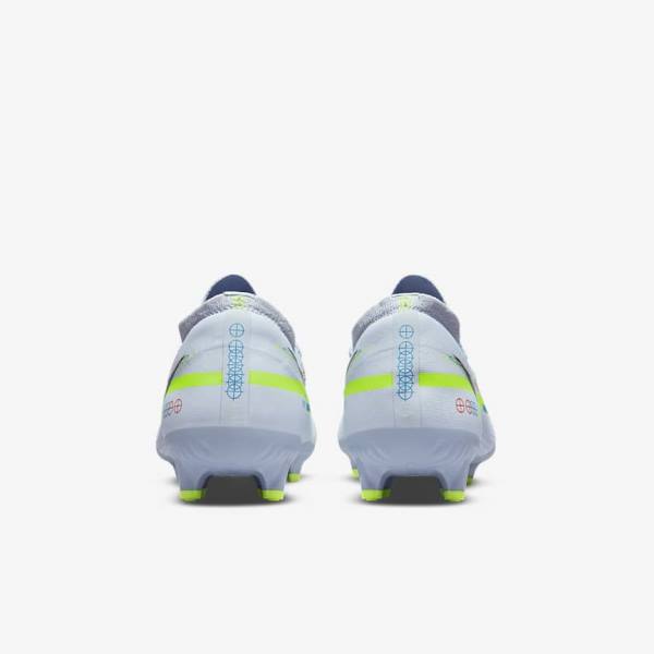 Nike Phantom GT2 Pro FG Firm-Ground Women's Football Shoes Grey / Light Blue | NK691QDV