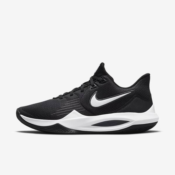 Nike Precision 5 Men\'s Basketball Shoes Black / Dark Grey / White | NK208ZVQ