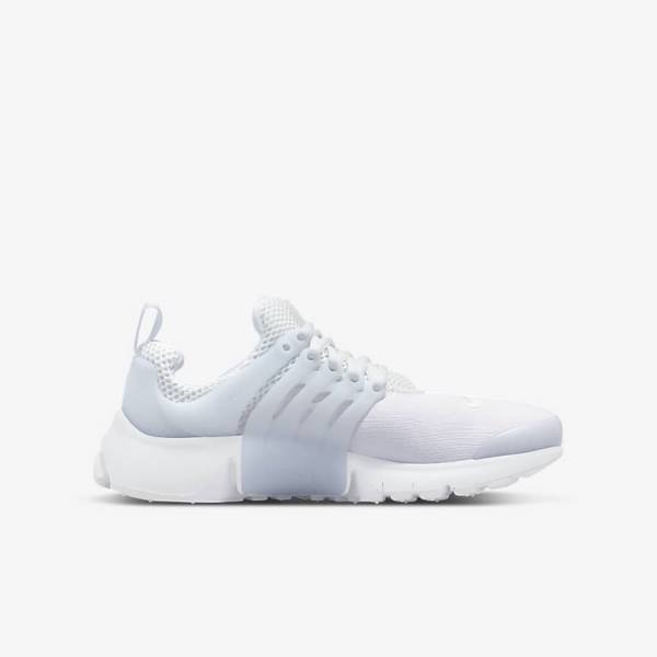 Nike Presto Older Kids' Sneakers White / Platinum / White | NK185RVJ