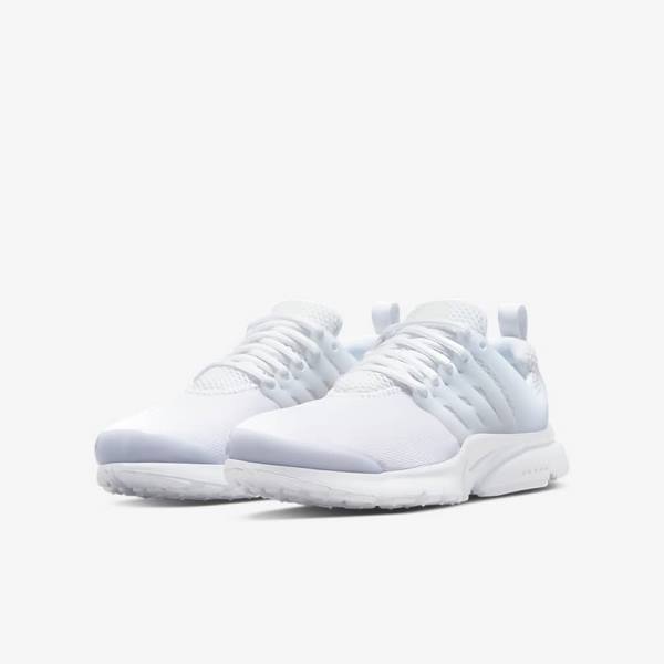 Nike Presto Older Kids' Sneakers White / Platinum / White | NK185RVJ