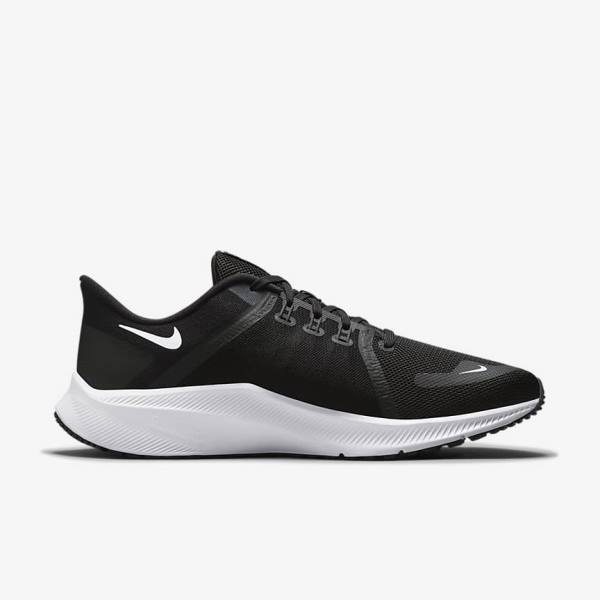 Nike Quest 4 Road Men's Running Shoes Black / Dark Grey / White | NK618EVC