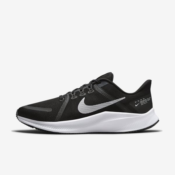 Nike Quest 4 Road Men\'s Running Shoes Black / Dark Grey / White | NK618EVC