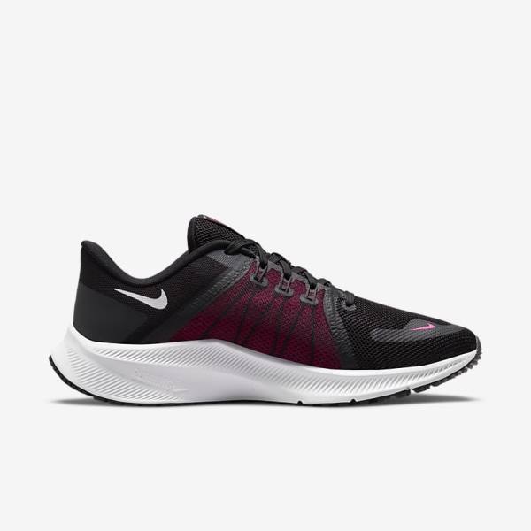 Nike Quest 4 Road Women's Running Shoes Black / Dark Grey / White | NK536GSX