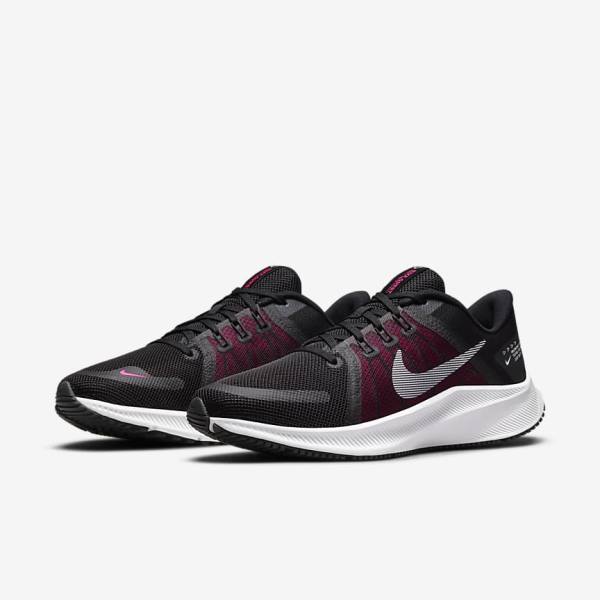 Nike Quest 4 Road Women's Running Shoes Black / Dark Grey / White | NK536GSX