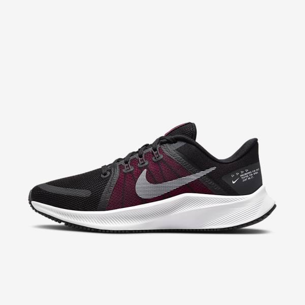 Nike Quest 4 Road Women\'s Running Shoes Black / Dark Grey / White | NK536GSX