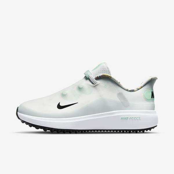 Nike React Ace Tour Women\'s Golf Shoes White / Platinum / Mint / Black | NK105KZC