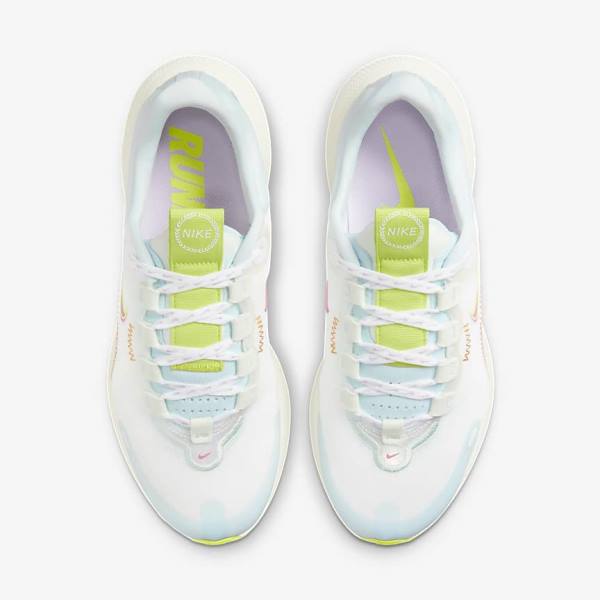 Nike React Escape Run Road Women's Running Shoes White / Green / Multicolor | NK750TKP