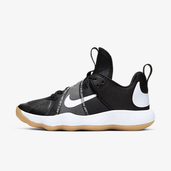 Nike React HyperSet Indoor Court Women\'s Training Shoes Black / Light Brown / White | NK257GWD