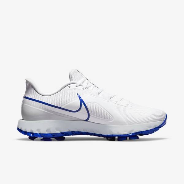 Nike React Infinity Pro Men's Golf Shoes White / Platinum / Blue | NK308NRH