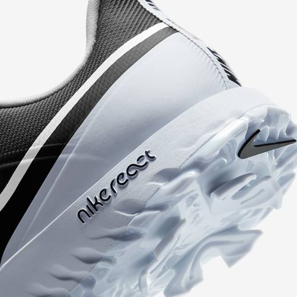 Nike React Infinity Pro Men's Golf Shoes Black / Metal Platinum / White | NK827CDV