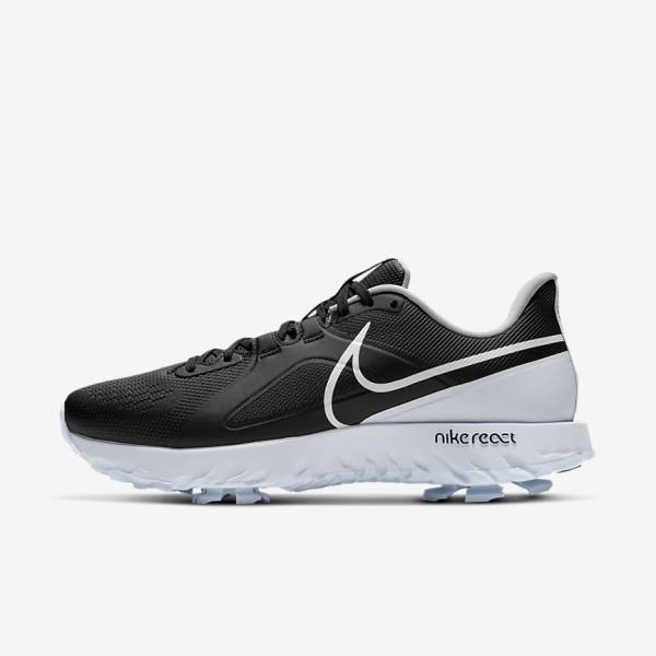 Nike React Infinity Pro Men\'s Golf Shoes Black / Metal Platinum / White | NK827CDV