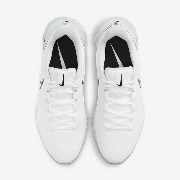 Nike React Infinity Pro Women's Golf Shoes White / Metal Platinum / Black | NK645NUT