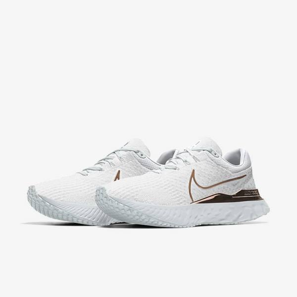 Nike React Infinity Run 3 By You Custom Road Women's Running Shoes White | NK085BAJ