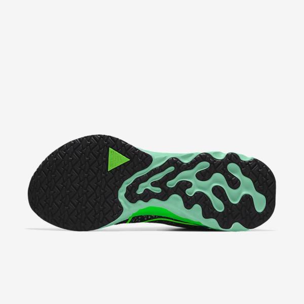 Nike React Infinity Run 3 By You Custom Road Men's Running Shoes Black / Green | NK275QCN