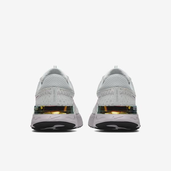 Nike React Infinity Run 3 By You Custom Road Men's Running Shoes Grey / Platinum / Grey | NK570XOV