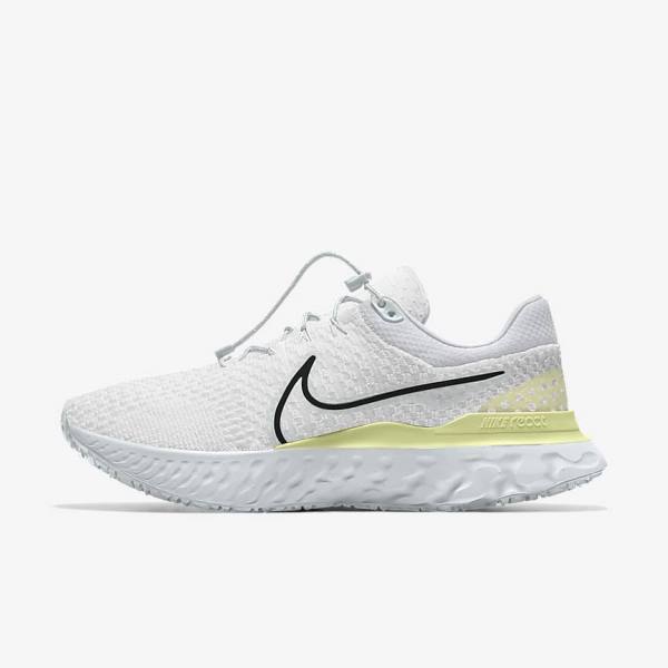 Nike React Infinity Run 3 By You Custom Road Men\'s Running Shoes White | NK682YTD