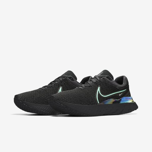 Nike React Infinity Run 3 By You Custom Road Women's Running Shoes Black | NK837MGK