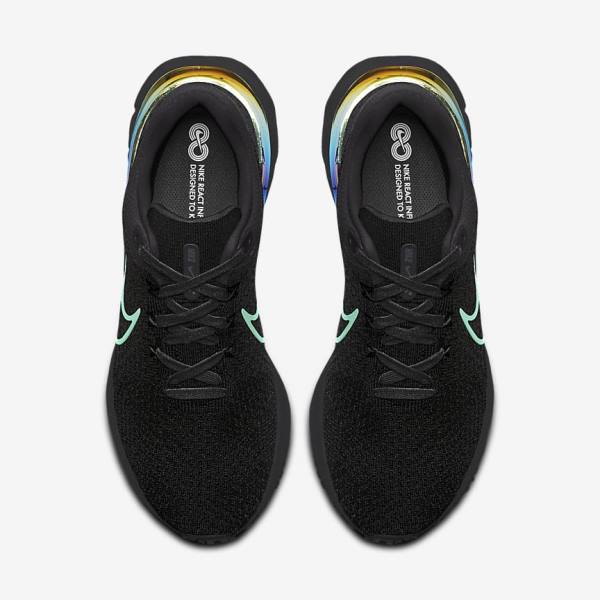 Nike React Infinity Run 3 By You Custom Road Women's Running Shoes Black | NK837MGK