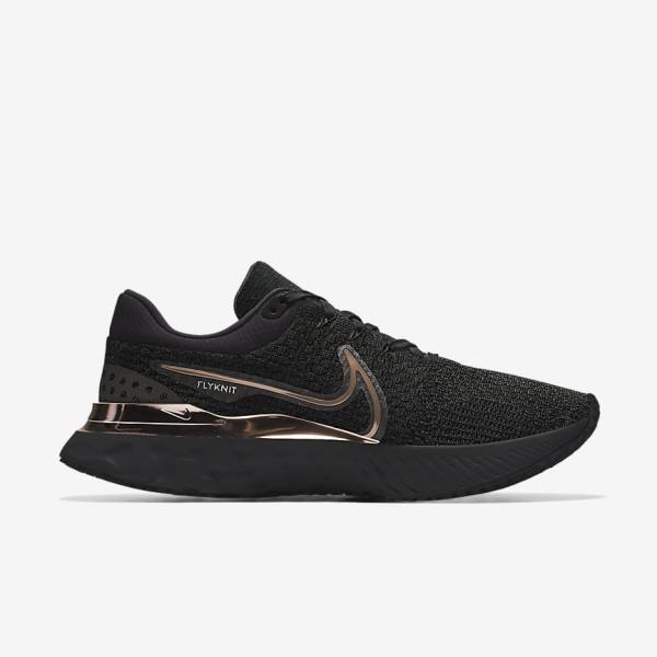 Nike React Infinity Run 3 By You Custom Road Men's Running Shoes Black | NK841RTL