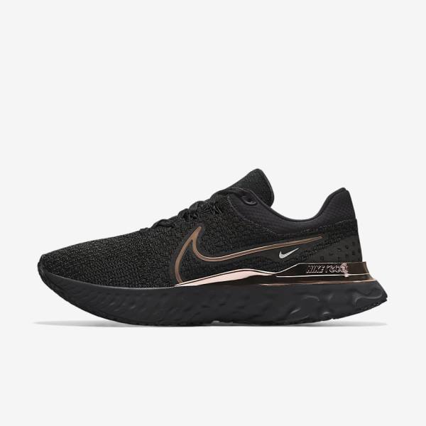 Nike React Infinity Run 3 By You Custom Road Men\'s Running Shoes Black | NK841RTL