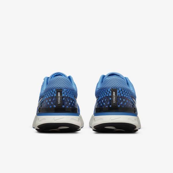 Nike React Infinity Run Flyknit 3 Road Men's Running Shoes Blue / Black | NK103YXC