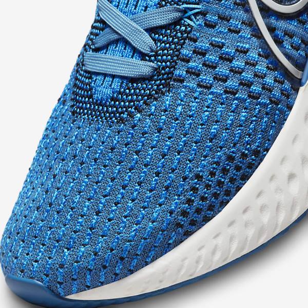 Nike React Infinity Run Flyknit 3 Road Men's Running Shoes Blue / Black | NK103YXC