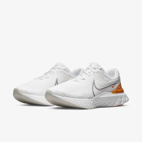 Nike React Infinity Run Flyknit 3 Road Men's Running Shoes White / Grey | NK456OYD