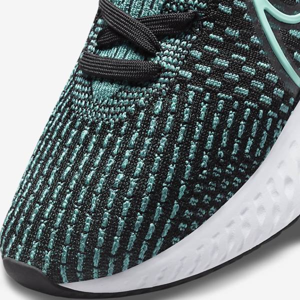 Nike React Infinity Run Flyknit 3 Road Women's Running Shoes Black / Pink / Turquoise / Turquoise | NK376NOD