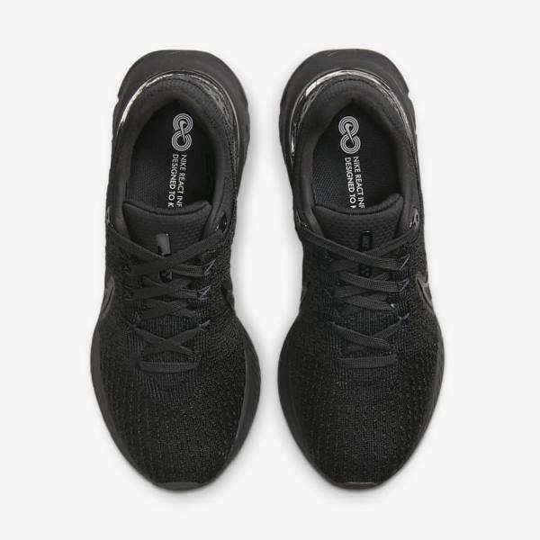 Nike React Infinity Run Flyknit 3 Road Women's Running Shoes Black | NK429ECD