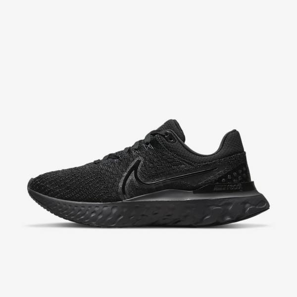 Nike React Infinity Run Flyknit 3 Road Women\'s Running Shoes Black | NK429ECD