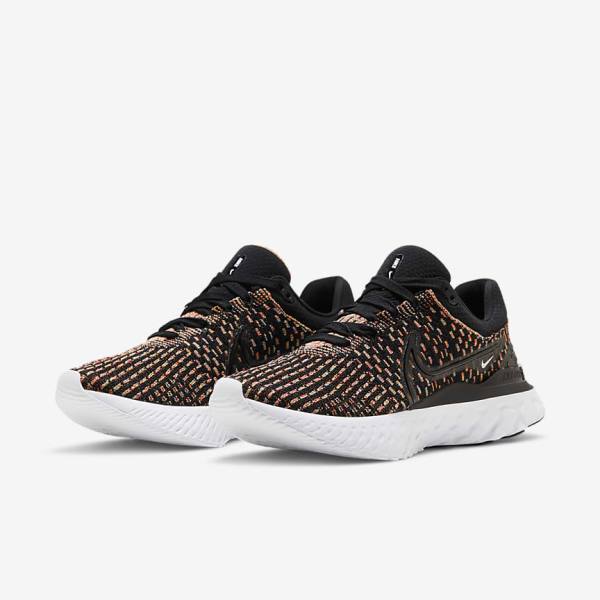 Nike React Infinity Run Flyknit 3 Road Women's Running Shoes Black / Blue / Pink / White | NK639QVX