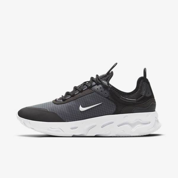 Nike React Live Men\'s Sneakers Black / Dark Grey / White | NK423PVD