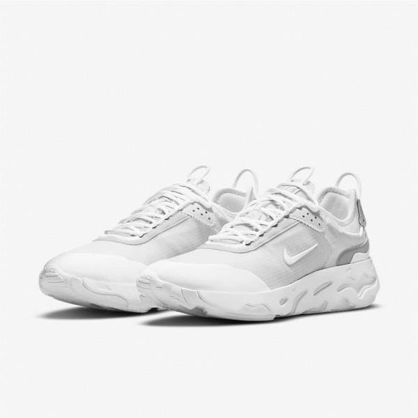 Nike React Live Men's Sneakers White / Platinum / White | NK137XOA