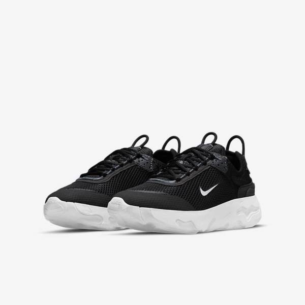 Nike React Live Older Kids' Sneakers Black / Dark Grey / White | NK718RZG