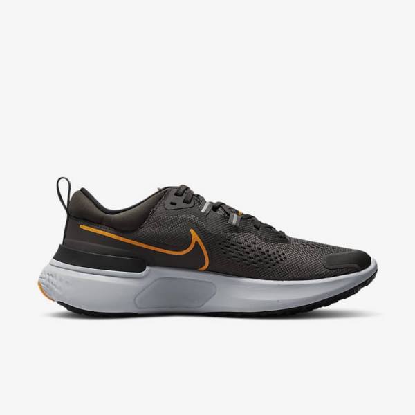 Nike React Miler 2 Road Men's Running Shoes Grey / Black / Grey | NK791BQU