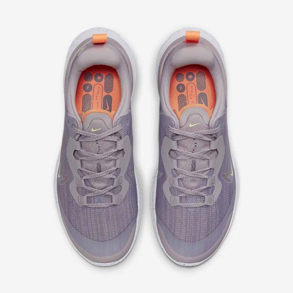 Nike React Miler 2 Shield Weatherised Road Women's Running Shoes Grey / Orange / Purple | NK839QPE