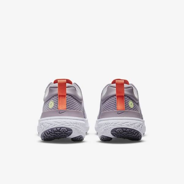 Nike React Miler 2 Shield Weatherised Road Women's Running Shoes Grey / Orange / Purple | NK839QPE